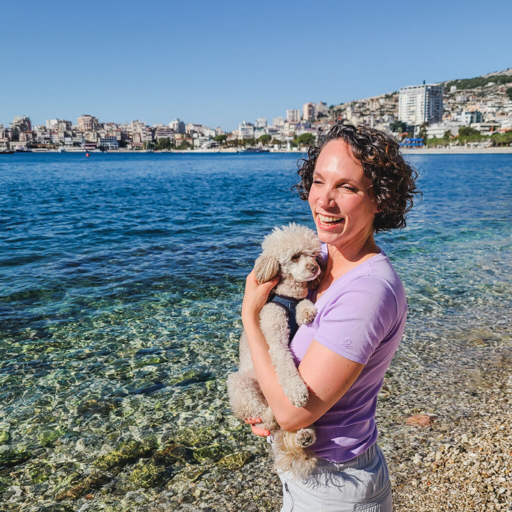 On the beach at Saranda, Albania